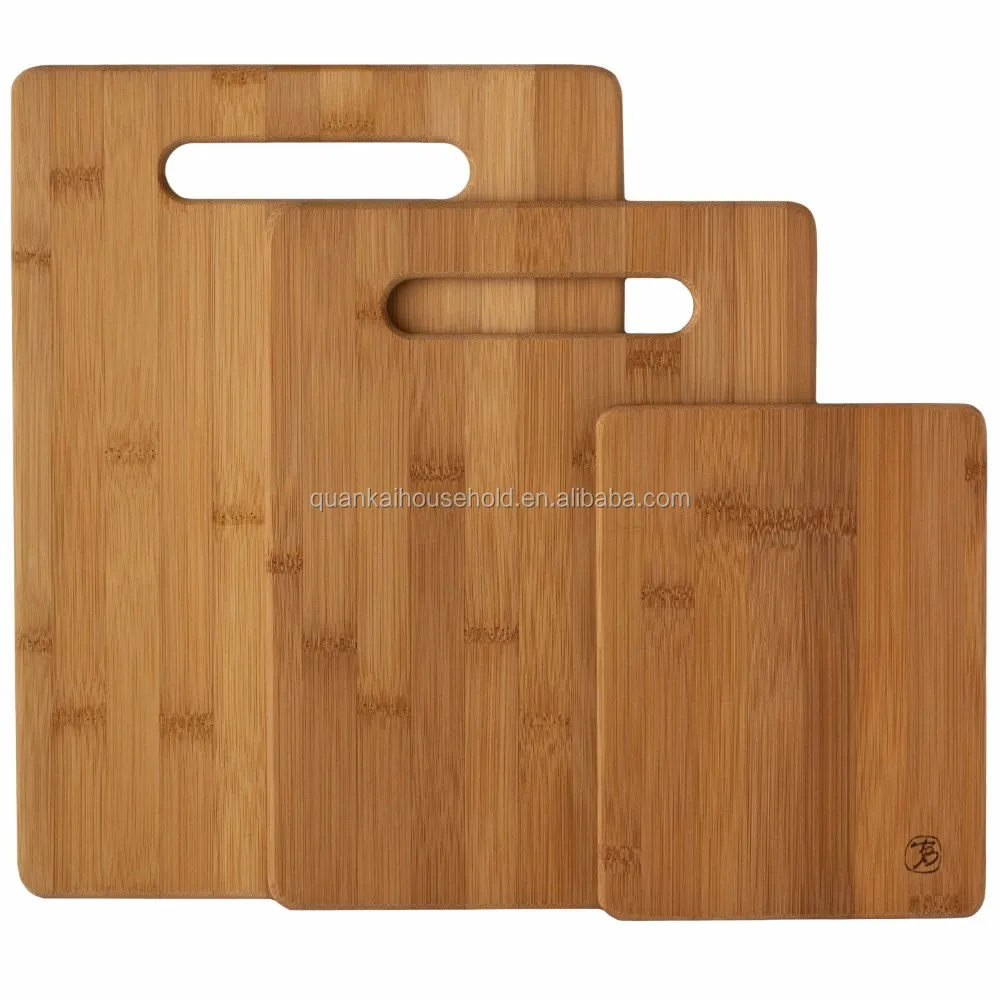 3 Piece Bamboo Cutting Boards,Ecofriendly Kitchen Chopping Boards Made