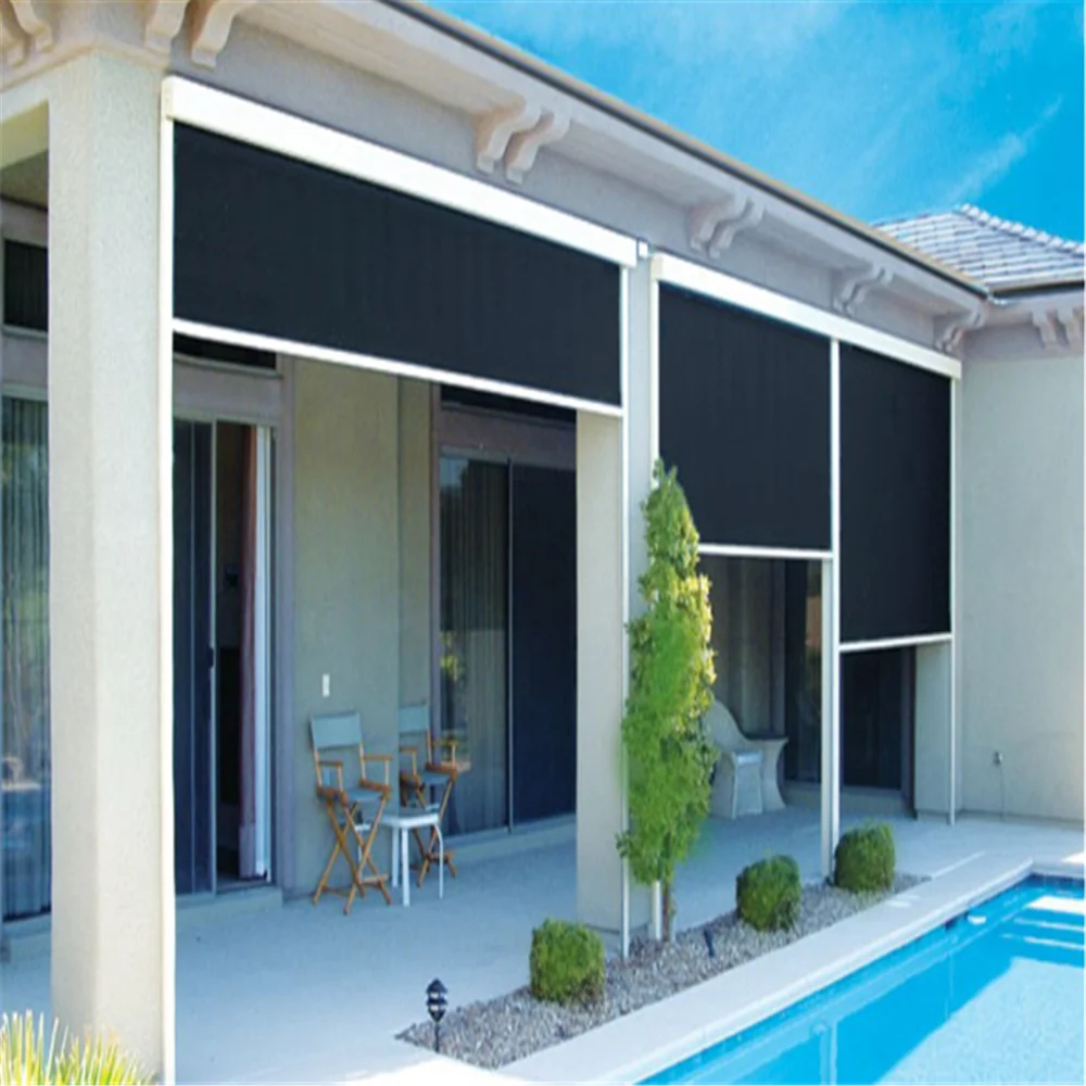 Full Sunshine Shade  Blackout Outdoor  Roller  Blinds  Buy 