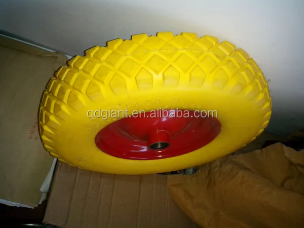 cheap wheel 4.00-8 pu foam wheelbarrow wheel