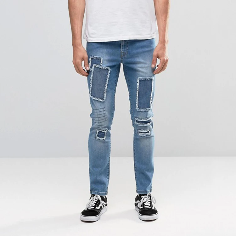 2018 Custom Fashion Skinny Street Ripped Jeans For Men - Buy Mens ...