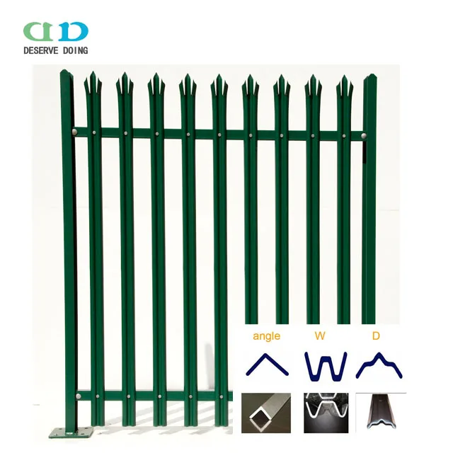 different palisade fence pales