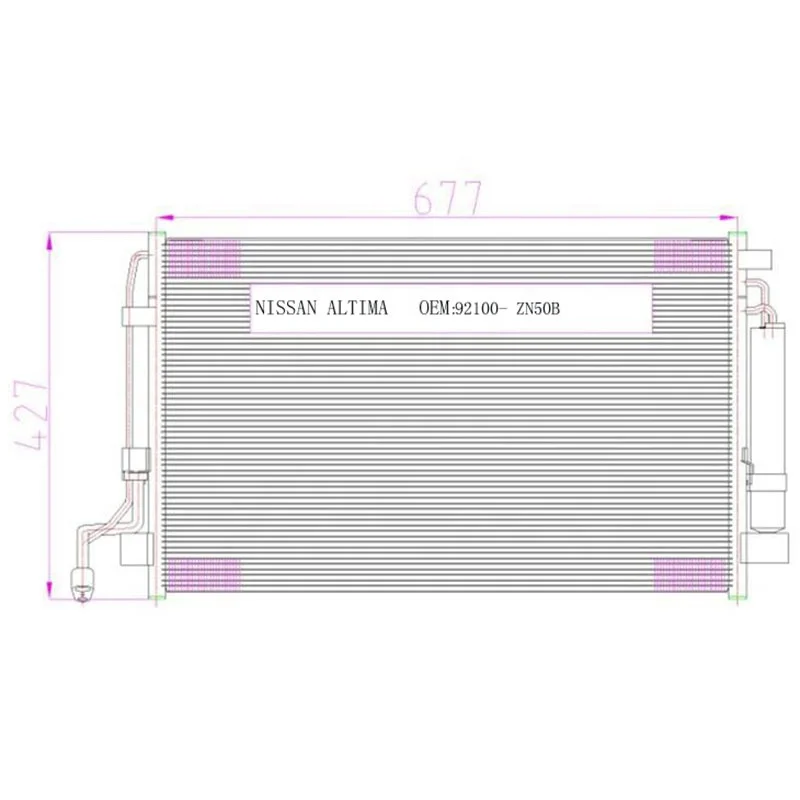 Auto Ac Condenser For Nissan Maxima Altima Auto Condenser And Car