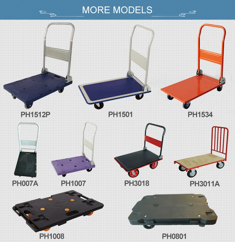 Free sample industrial folding platform hand truck for sale