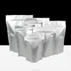 Pure aluminum lining bag laminated mylar stand up foil pouch for coffee, potein powder, green tea package