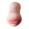 Male Masturbators Pocket Rubber Artificial Vagina Pussy 3 D Textured Vagina and Mouth Double Ends