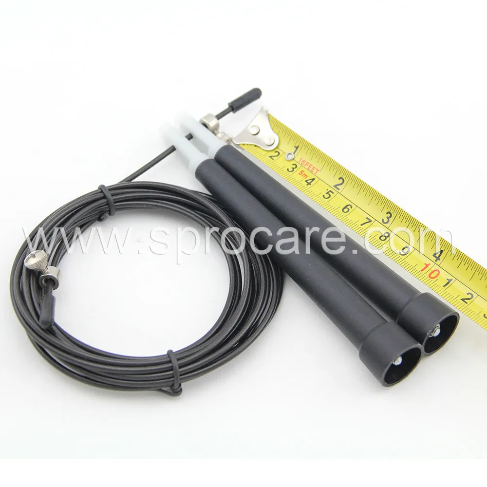 Plastic Speed Jump Rope Adjustable Steel Wire Cable Rope,Antitangle Fast Turning Skipping Rope
