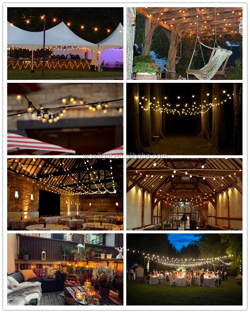 Diy E27 Flat Cable Led Festoon Light/festoon Light Chain/led Bulb Chain