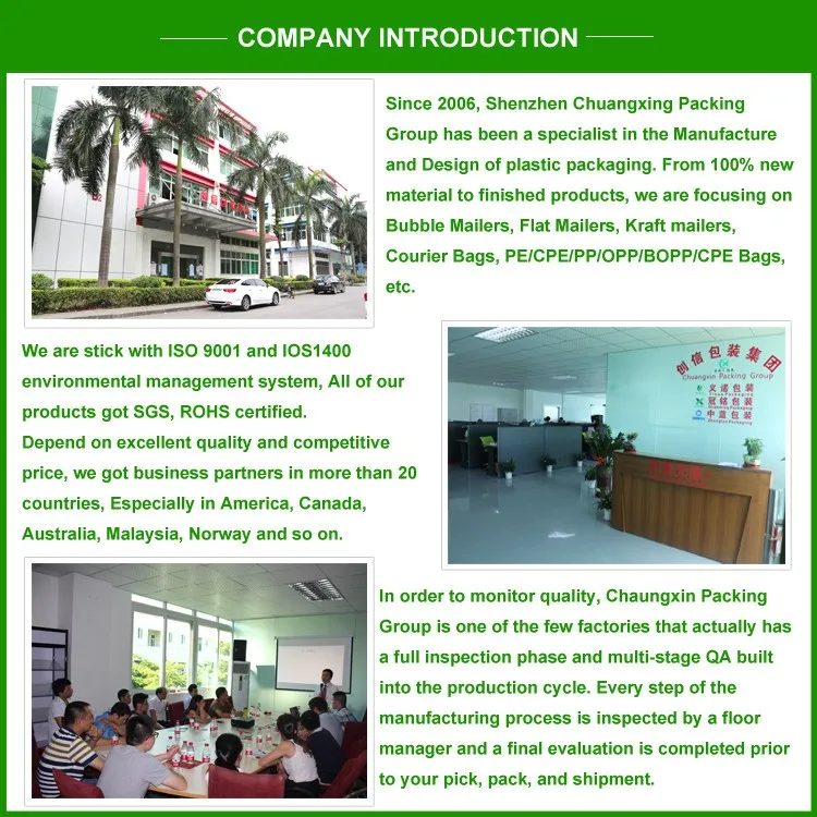 Custom Bubble Mailer Apparel Mailing Envelope Poly Bubble Mixed Color