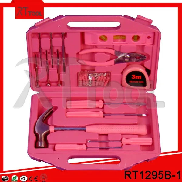 95pcs Professional Household Tool Kit,Professional Pink/lady Mini Tool
