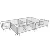 Lightweight Steel tube portable barricade Interlocking concert/shopping malls Queue Barrier System