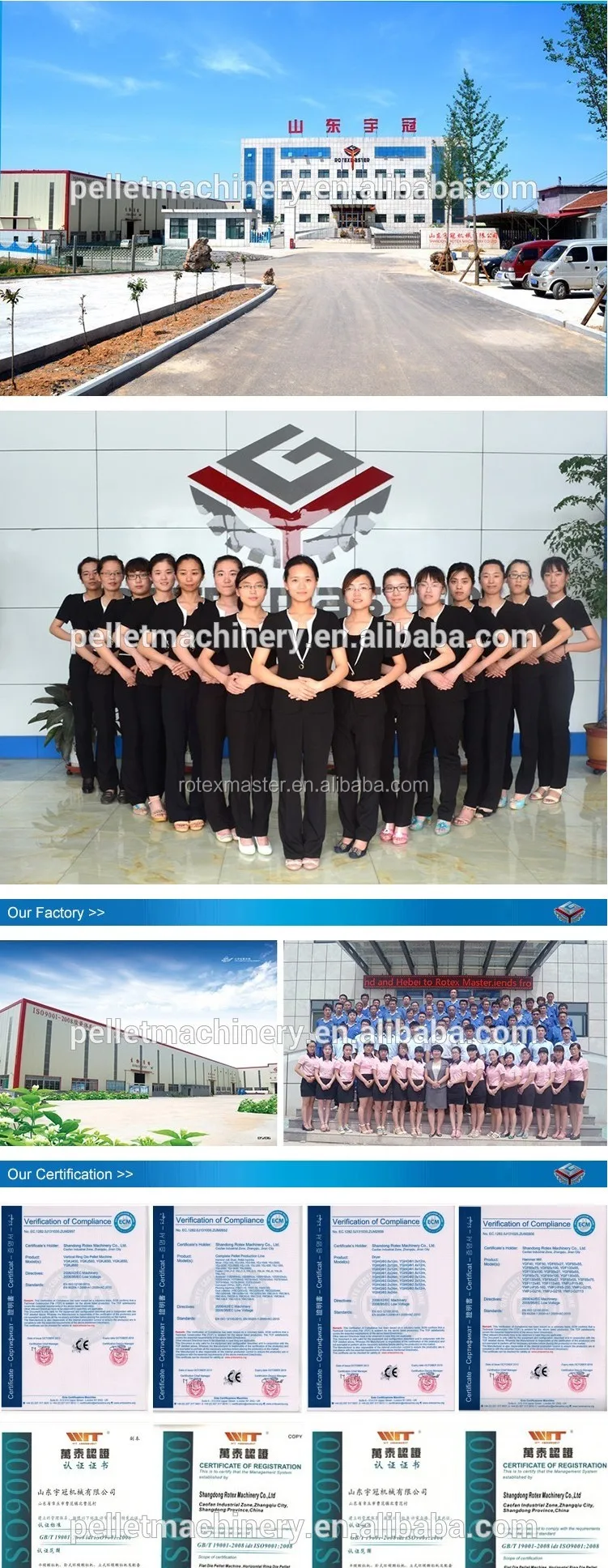 Low ash sawdust , straw , rice husk, wood pellet machine /pelletizer for sale