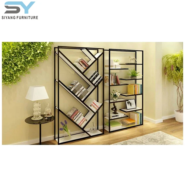 Venta al por mayor estantes para libros madera y metal-Compre online