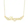 Inspire jewelry customized 18th Birthday Gift Angel Wing Name Jewellery Girls Dainty statement choker necklace