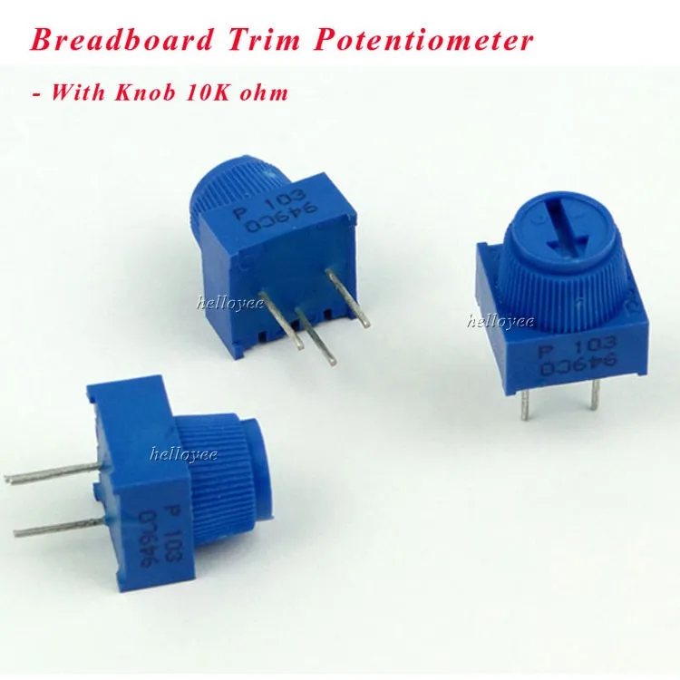 Breadboard Trim Potentiometer 10k View Breadboard Trim Potentiometer Hellotronics Product Details From Yiwu Helloyee Imp And Exp Co Ltd On Alibaba Com