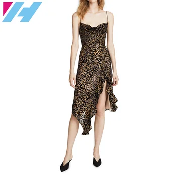 leopard wrap midi dress