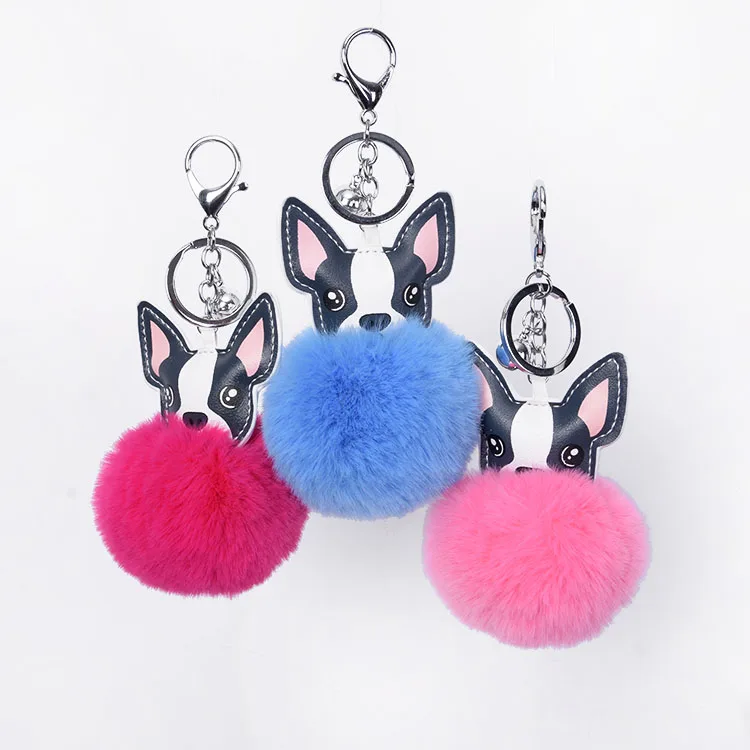 Yongze best selling ear ball items fur ball fashion craft keychainDSC_0098.JPG