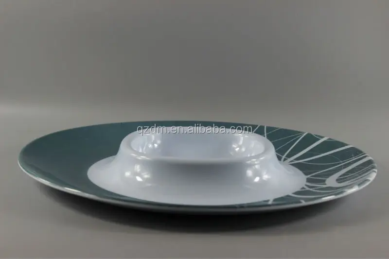 14 Inch Plastic Chip And Dip Plate