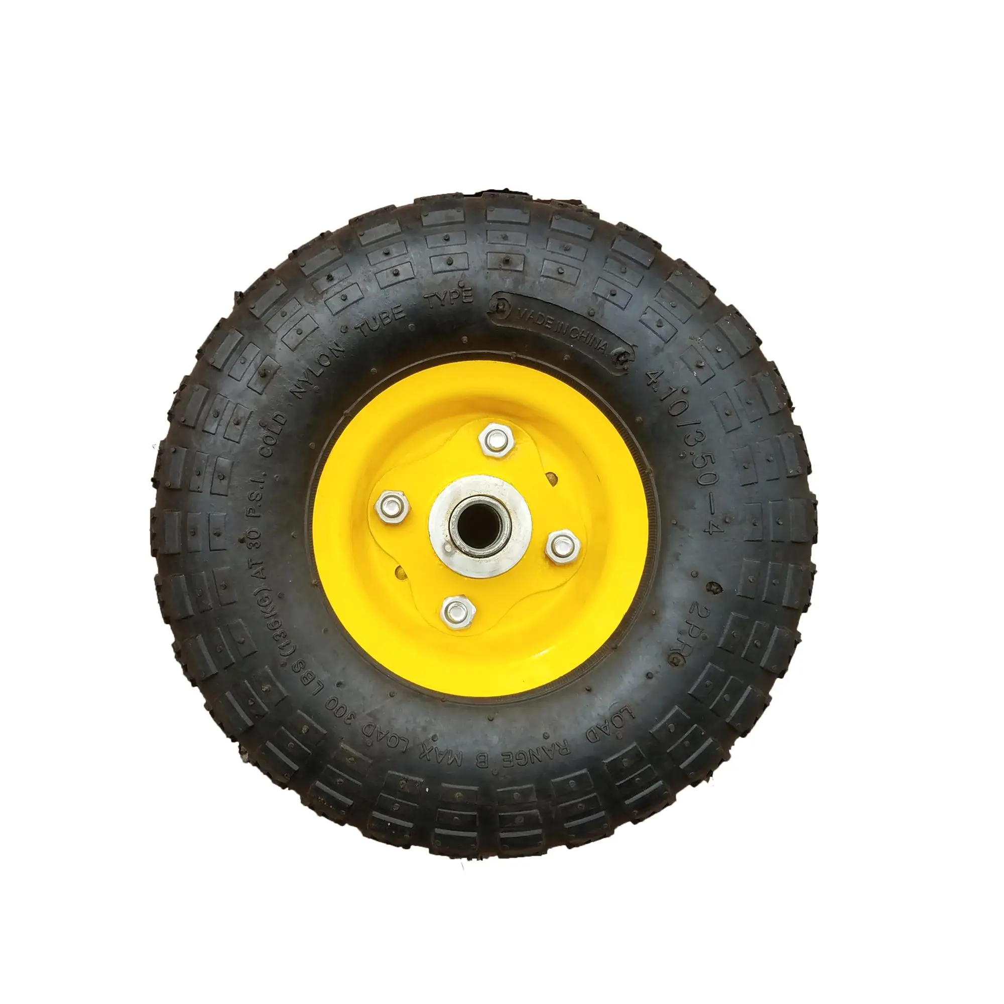 Cart 4.10/3.5-4 Iron Rim Rubber Pneumatic Wheel - Buy Cart Rubber ...