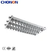 Recessed 36W Grid Light Fixture With 12 Cross-Blade Aluminum Reflector Suit For LED Tube