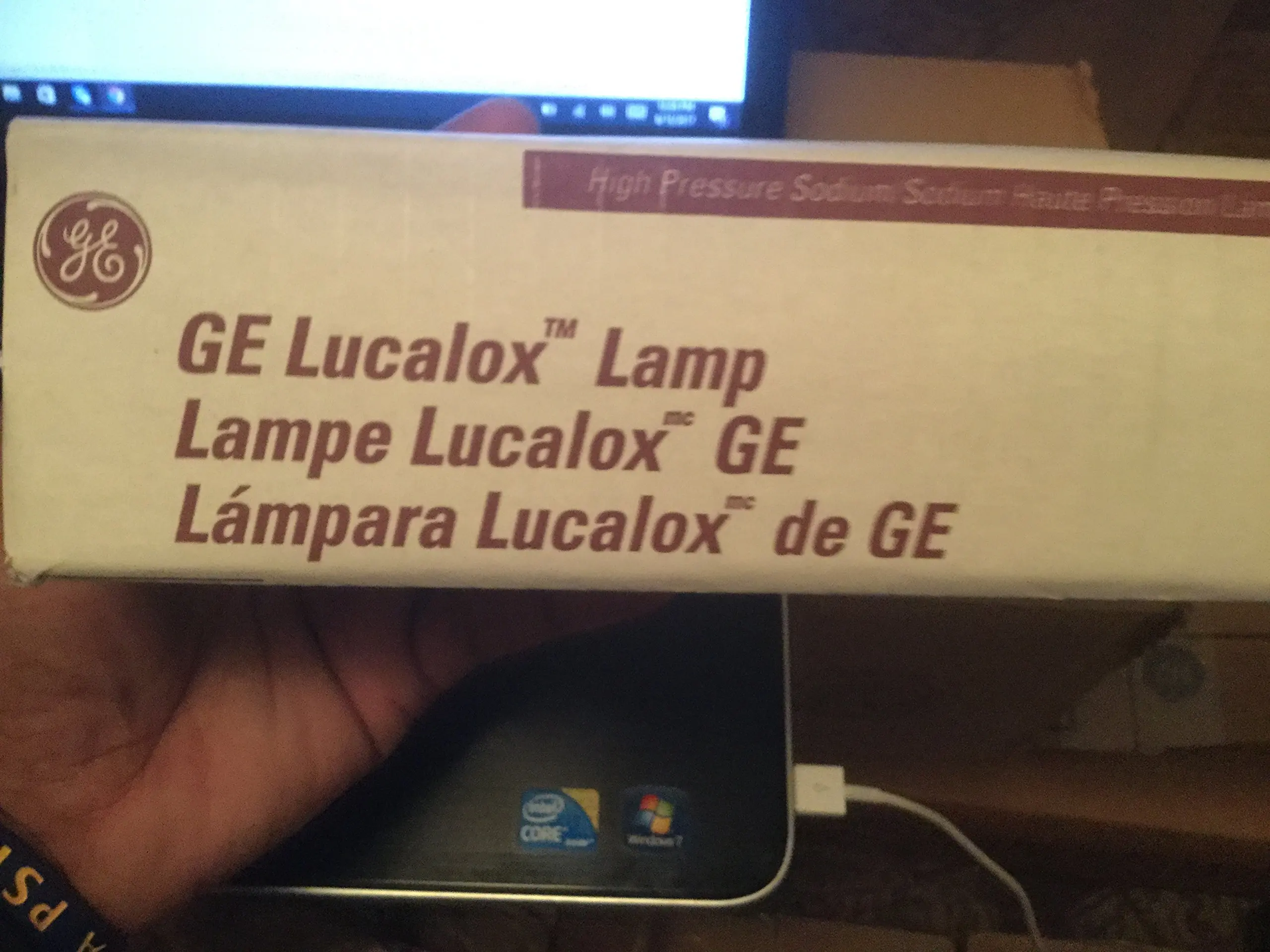 New GE Lucalox High Pressure Sodium 250W Lamp LU250