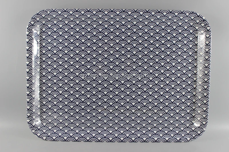 Korea Melamine nice quality plastic breakfast tray