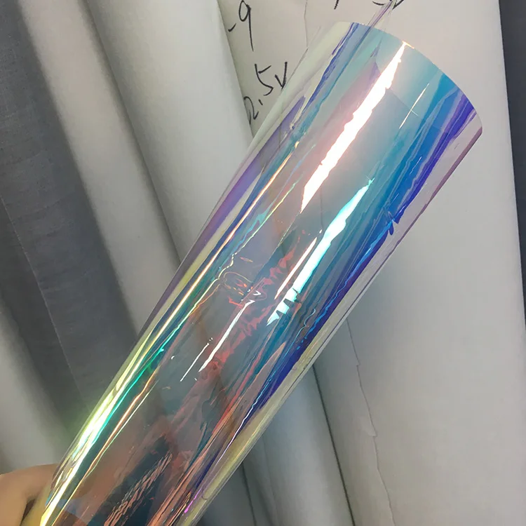 Shiny Rainbow Pvc Film Iridescent For Making Fashion Bags - Buy Pvc ...