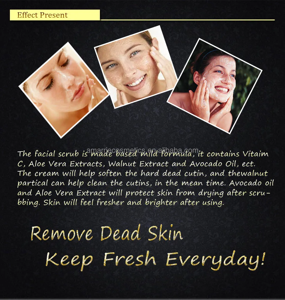 showcase of  face body cleansing scrub gel