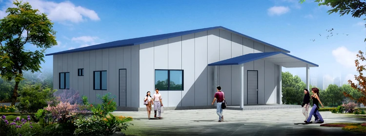 China prefabricated light steel frame house for sale