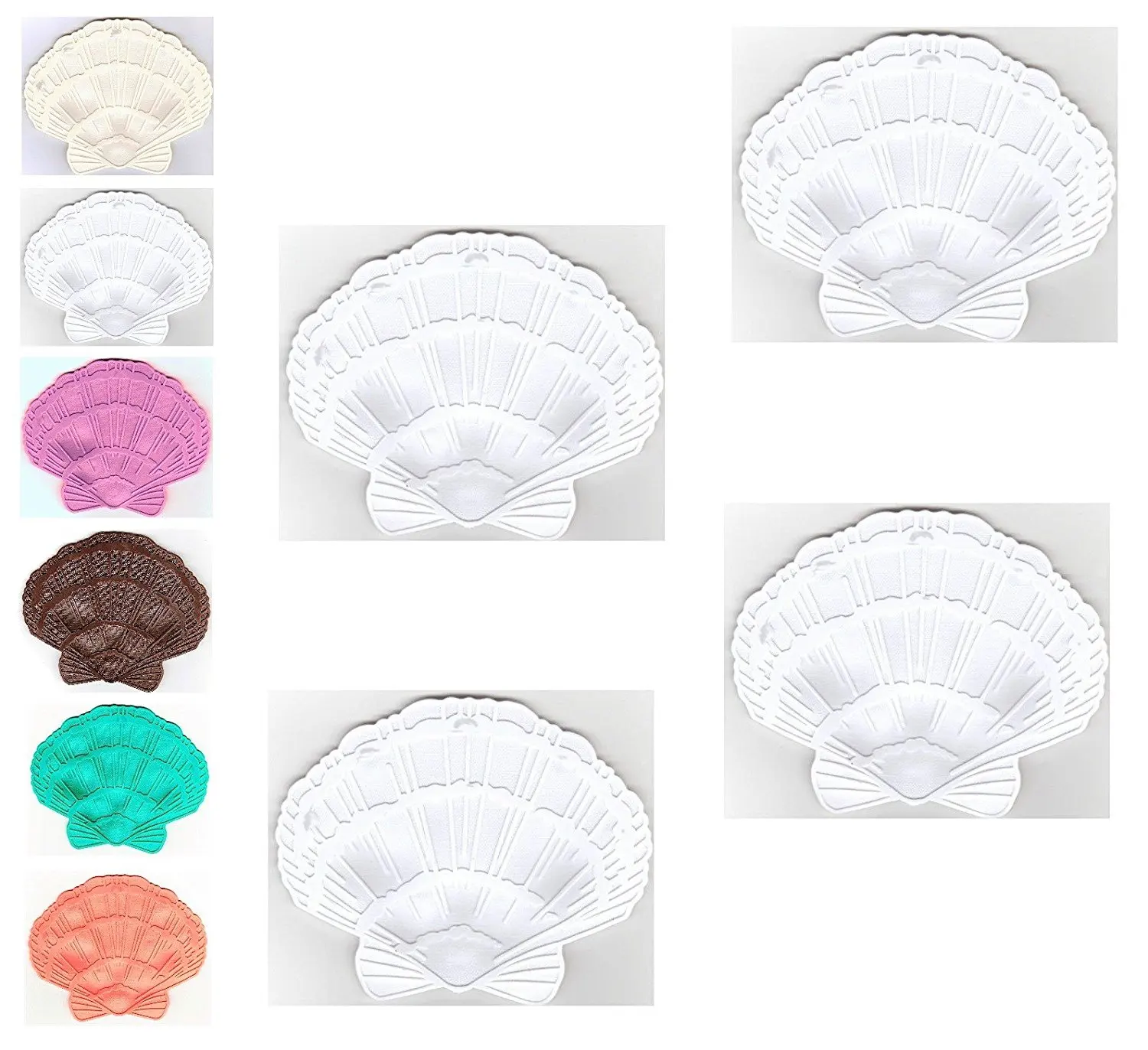 Better Home Plastic Corp 12 Butterfly Shaped Bathtub//Shower Appliques Safety Non Slip Treads White Decorative Color Selection