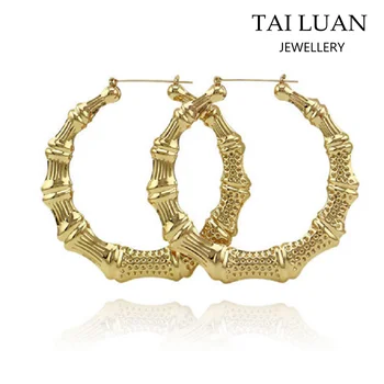 China Hiphop Bamboo Earrings Gold Hoop Whole China Hiphop Bamboo Earrings Gold Hoop Whole