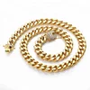 OUMI new fashion style gold rose gold Chain Stainless Steel statement Necklace for women&men