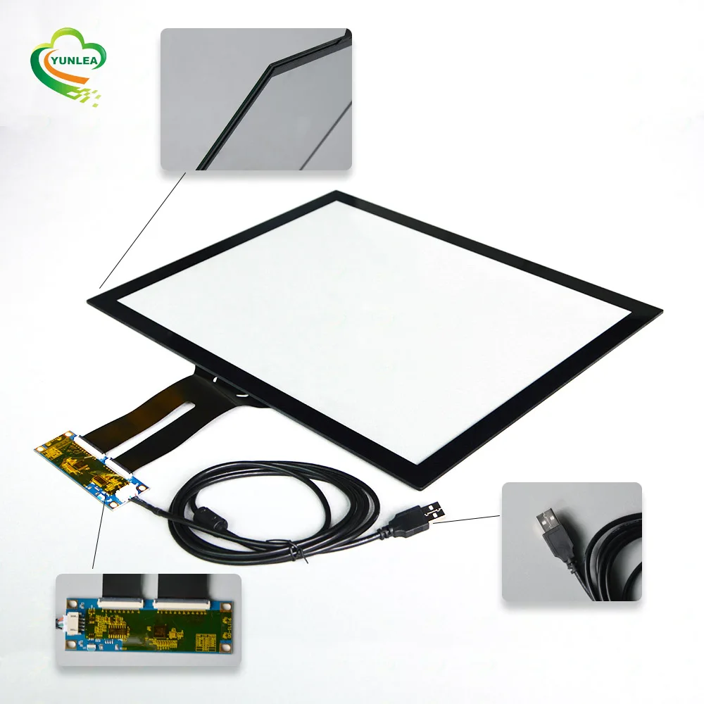 

21.5 Inch 15/ 19/ 23/ 27/ 32/ 43/ 55/ 65 inch Waterproof Capacitive Touch Screen Panel for industrial machine