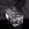 Clear K9 Block Souvenir Gifts Cross Engraved Excellent Crystal Cube 3d Laser Wholesale