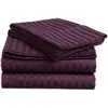 Classic Damask Striped Dyed Bed Sheet Bedding Set