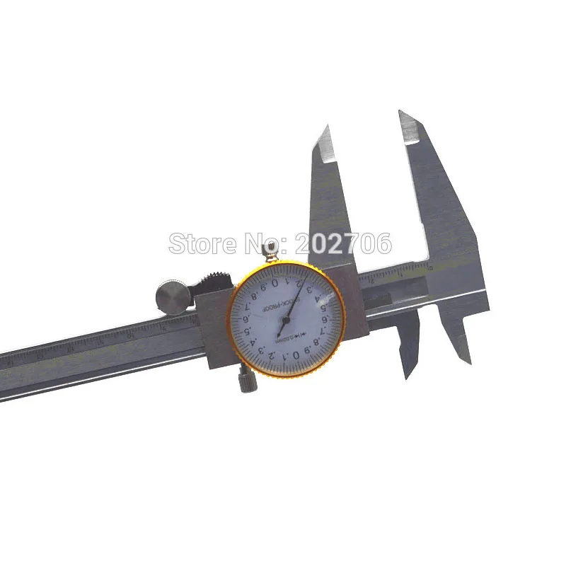 Metric Gauge Measuring Tool Dial Caliper 0200mm/0.02mm Shockproof