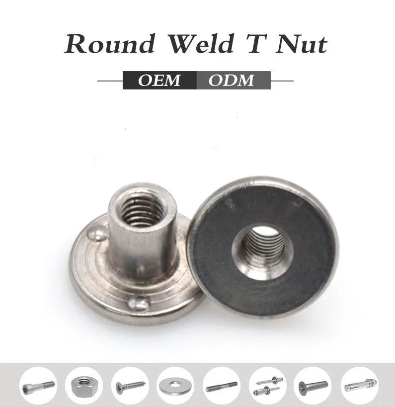 Stainless Steel Round Base Tee Weld Nut Buy Stainless Steel Round