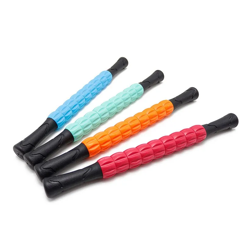 Yoga Massage Spikey Ball Stick Hedgehog Ball Massage Roller Stick For