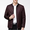 wholesale outdoor men jackets with stylish slim fit baseball neck zippers polyester harrington jacket