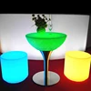 creative led flashing table&tables and chairs for events