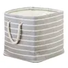 stripe cotton soft packing storage cube with handle