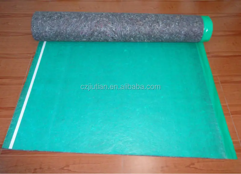 3 In 1 Felt Silent Flooring Underlayment Overlap With Adhesive