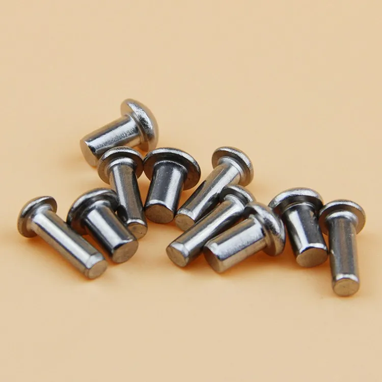 1.2 8mm Aluminum Din 660 Round Button Head Solid Rivets Buy Solid