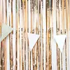 2M Wedding Decoration Metallic Foil Decorative Party Door Curtain window tinsel Curtain Tassel backdrop