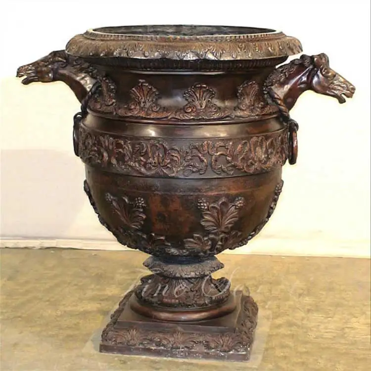Large Garden Bronze Metal Flower Planters Pots Bronze Metal Flower Planters Pots