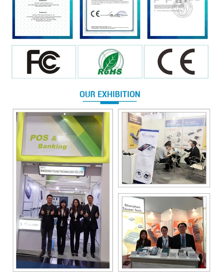 Android 7.0 Handheld Pos Terminal Ts-7003 All In One System With Nfc Card Reader/Printer/Dual Screen