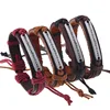 Where There's Will There's a Way Genuine Leather Bracelet Charm Cuff Bangle Handmade Jewelry For Woman Men