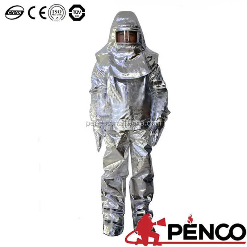 1000 Degree Aluminized Fire Proximity Suit/fire Retardant Suit/heat