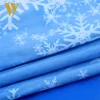 Summer Mattress material 190T polyester snowflake printed taffeta with PVC coated