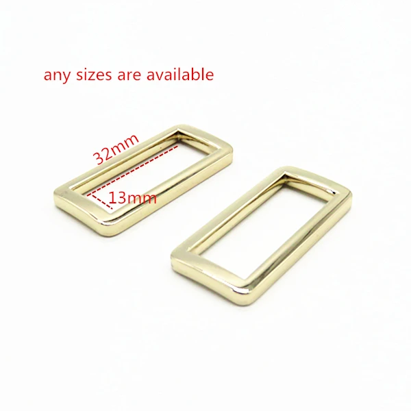Zinc Alloy Metal Handbag Gold Square Ring