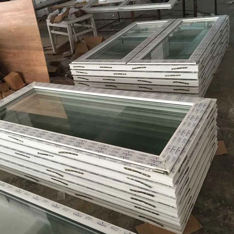 Low Price Upvc Double Pane French Hinged Doors With Single Glass For